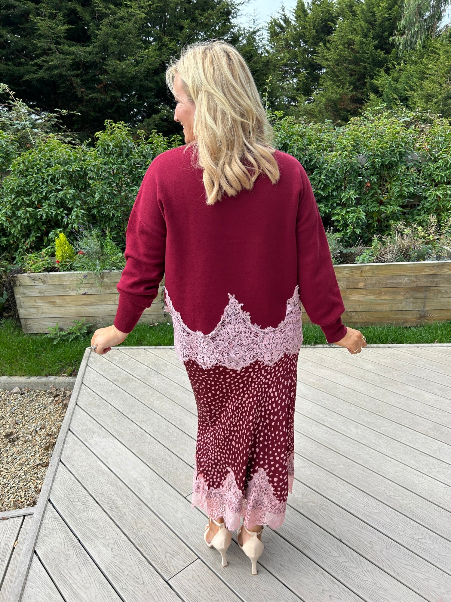 Maeva Skirt Burgundy - Image 14