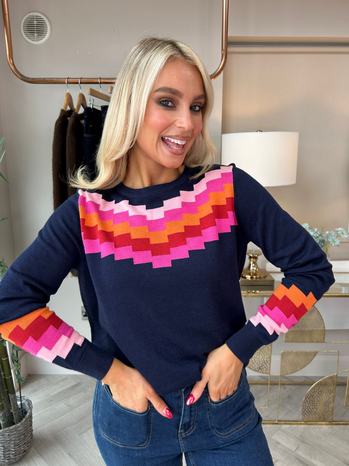 Rita Jumper Navy - Image 3