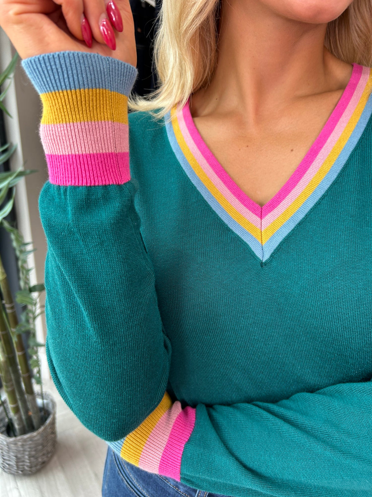 Doris Jumper Teal - Image 1