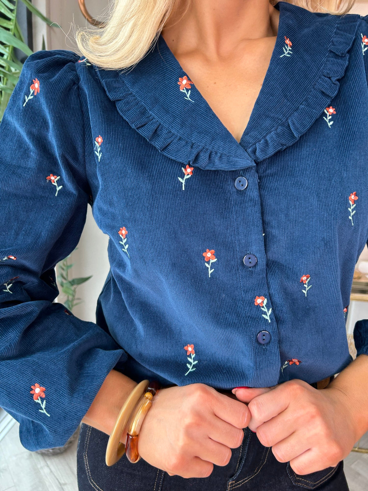 Bea Cord Blouse - Image 10