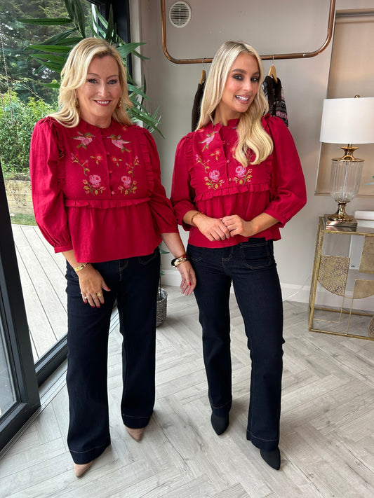 Wilhelmina Frill Blouse - Image 3