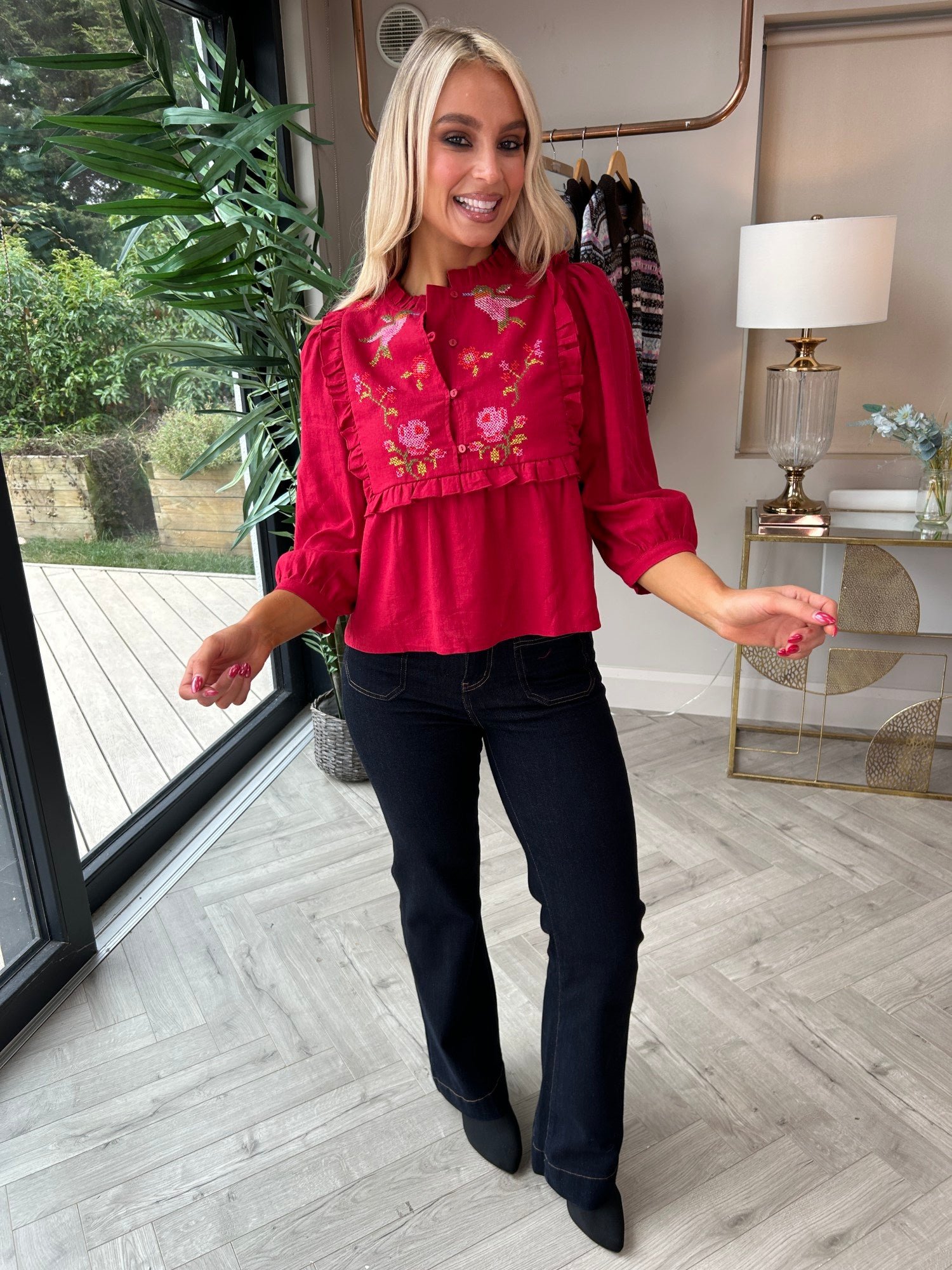 Wilhelmina Frill Blouse - Image 4