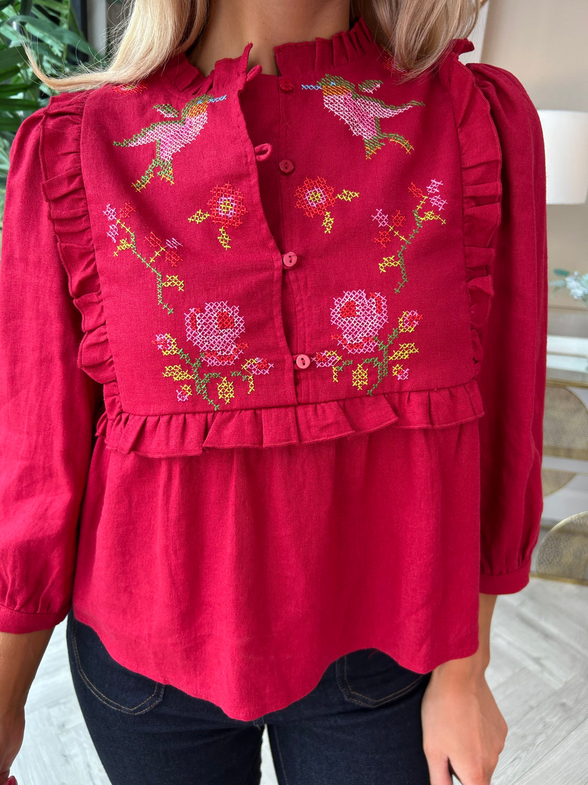 Wilhelmina Frill Blouse - Image 5