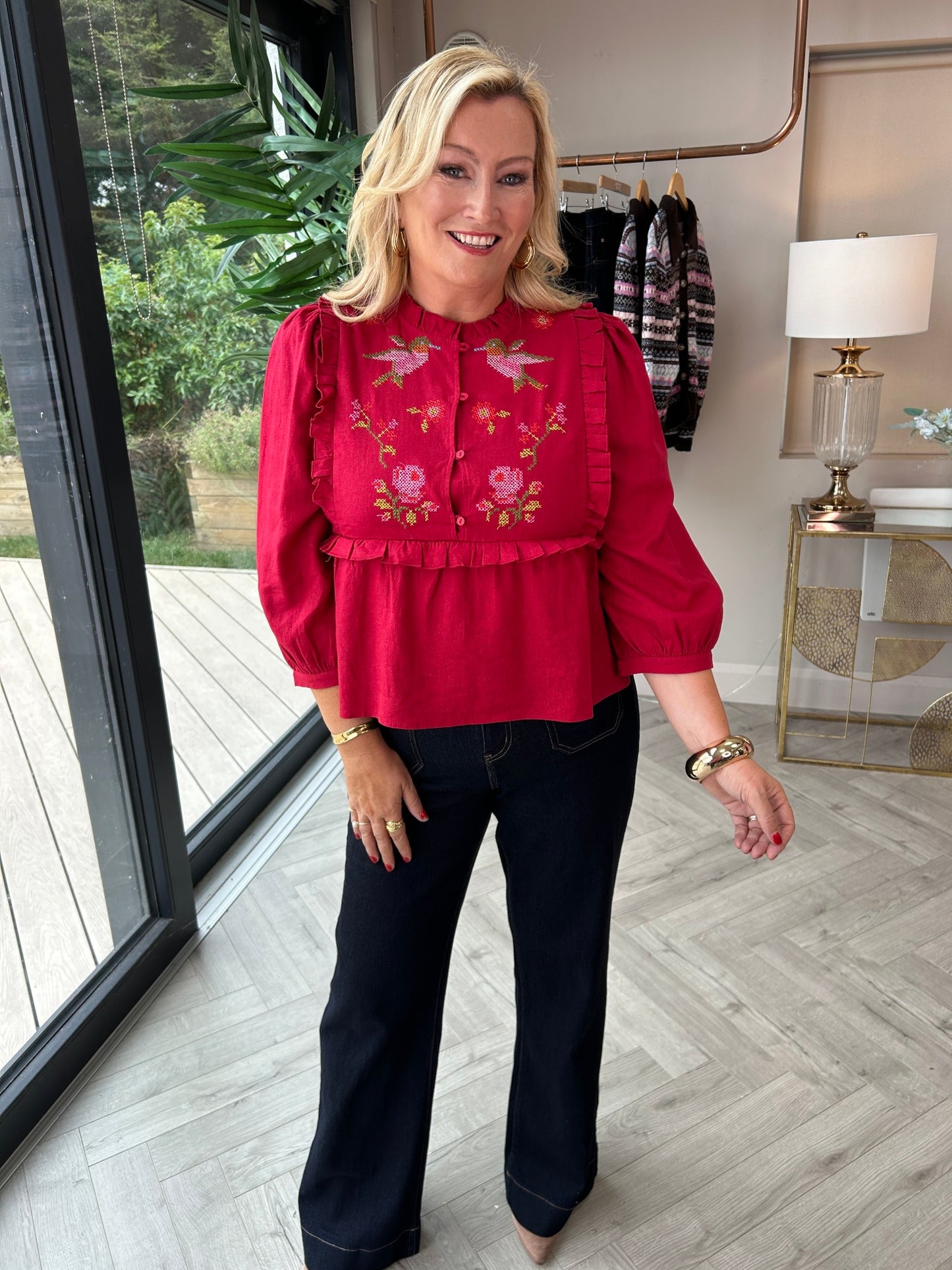 Wilhelmina Frill Blouse - Image 11