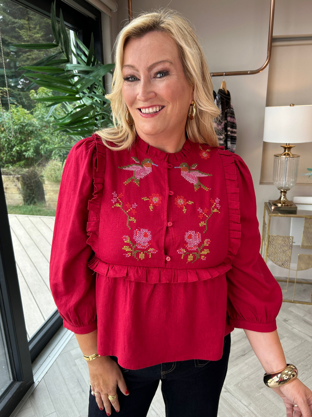 Wilhelmina Frill Blouse - Image 13