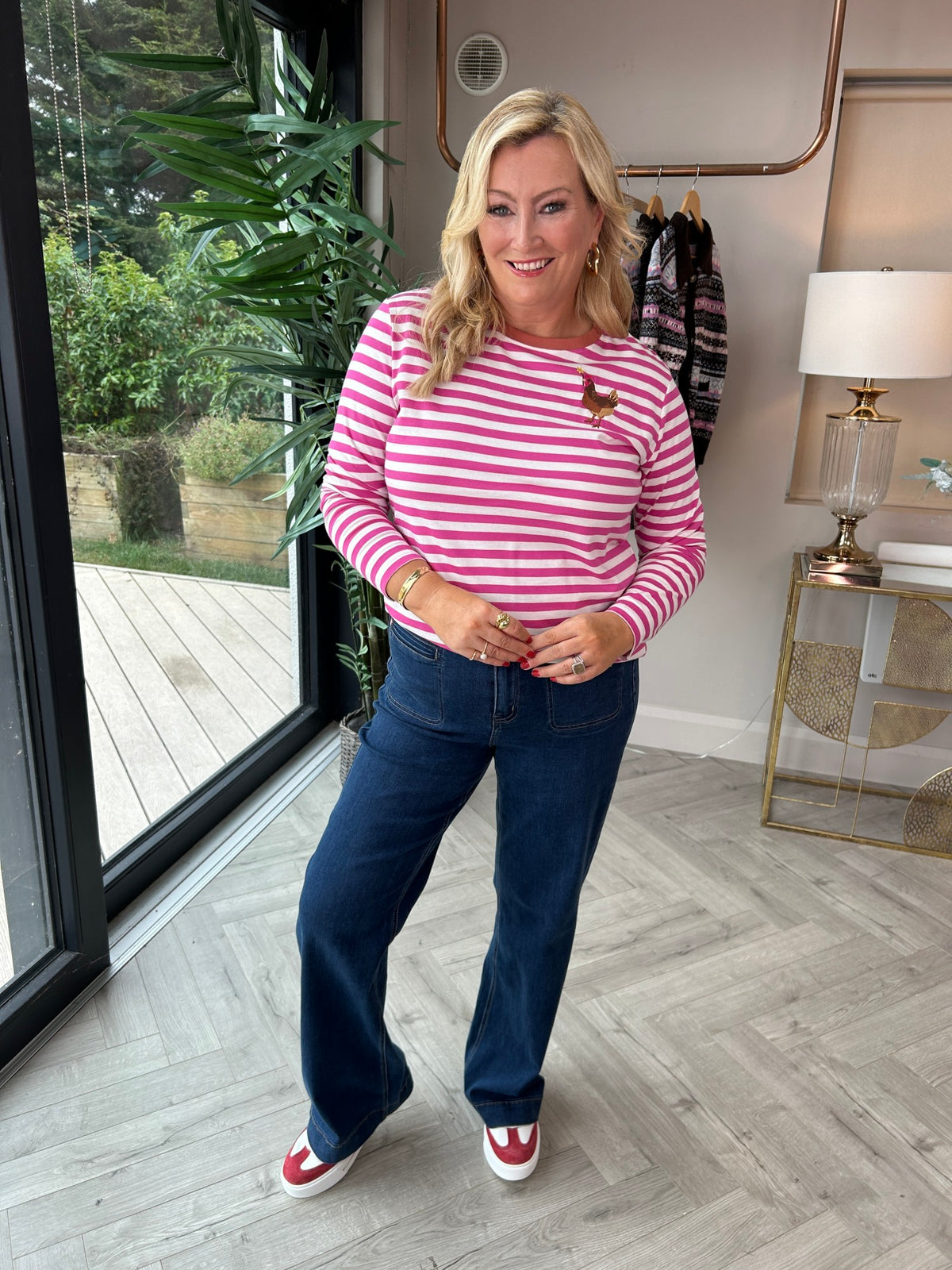 Brunswick Jersey Top Pink