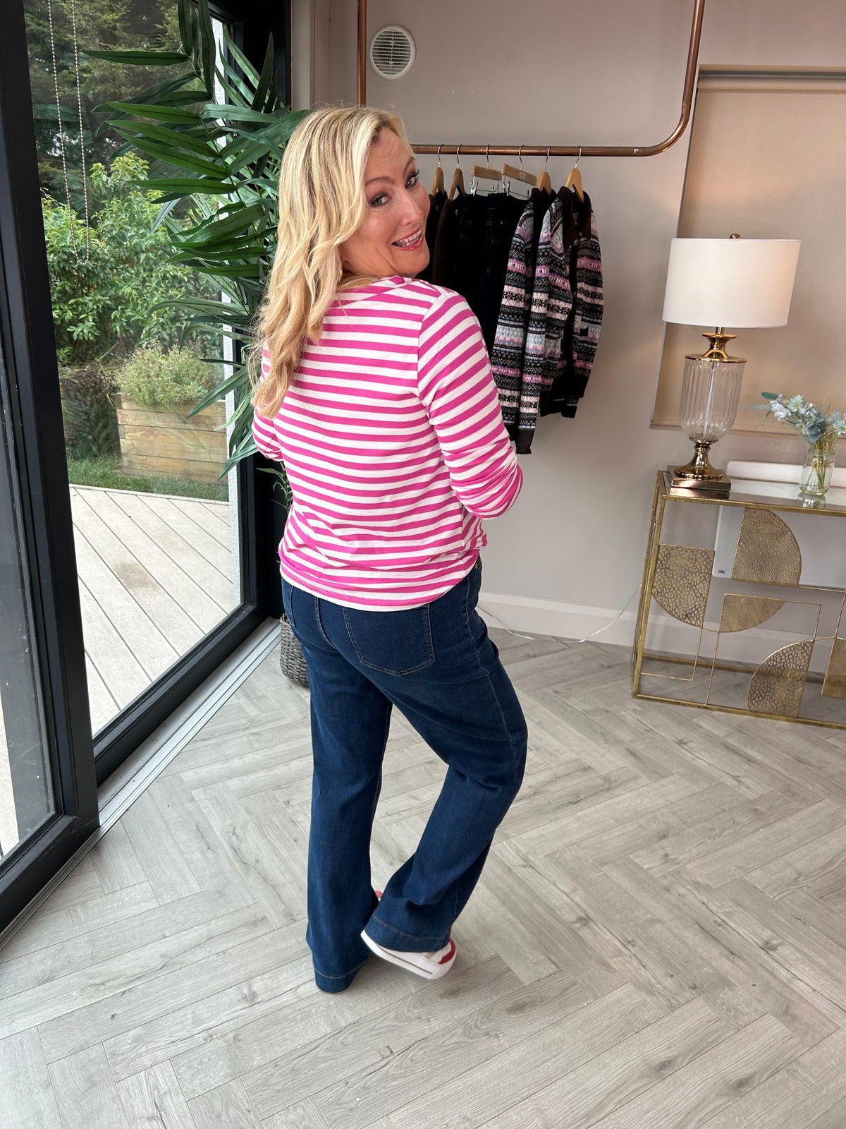 Brunswick Jersey Top Pink
