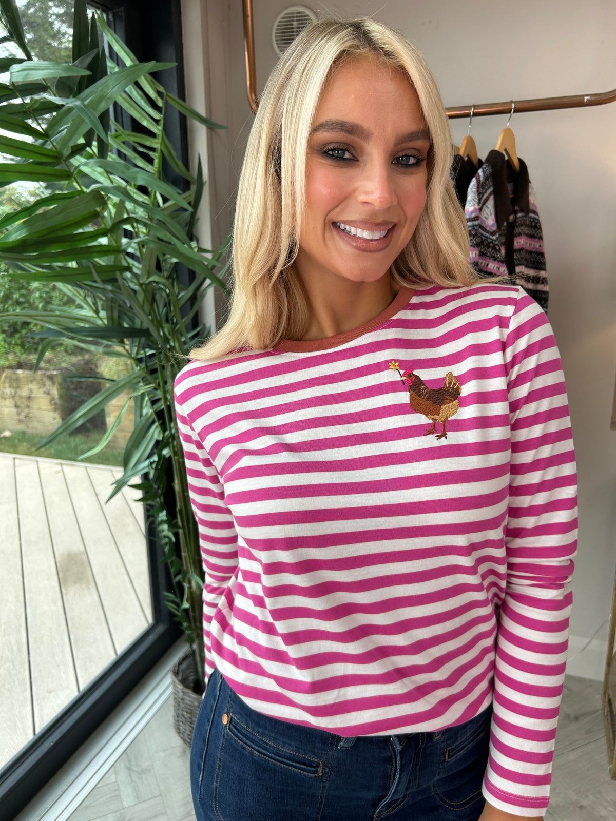 Brunswick Jersey Top Pink