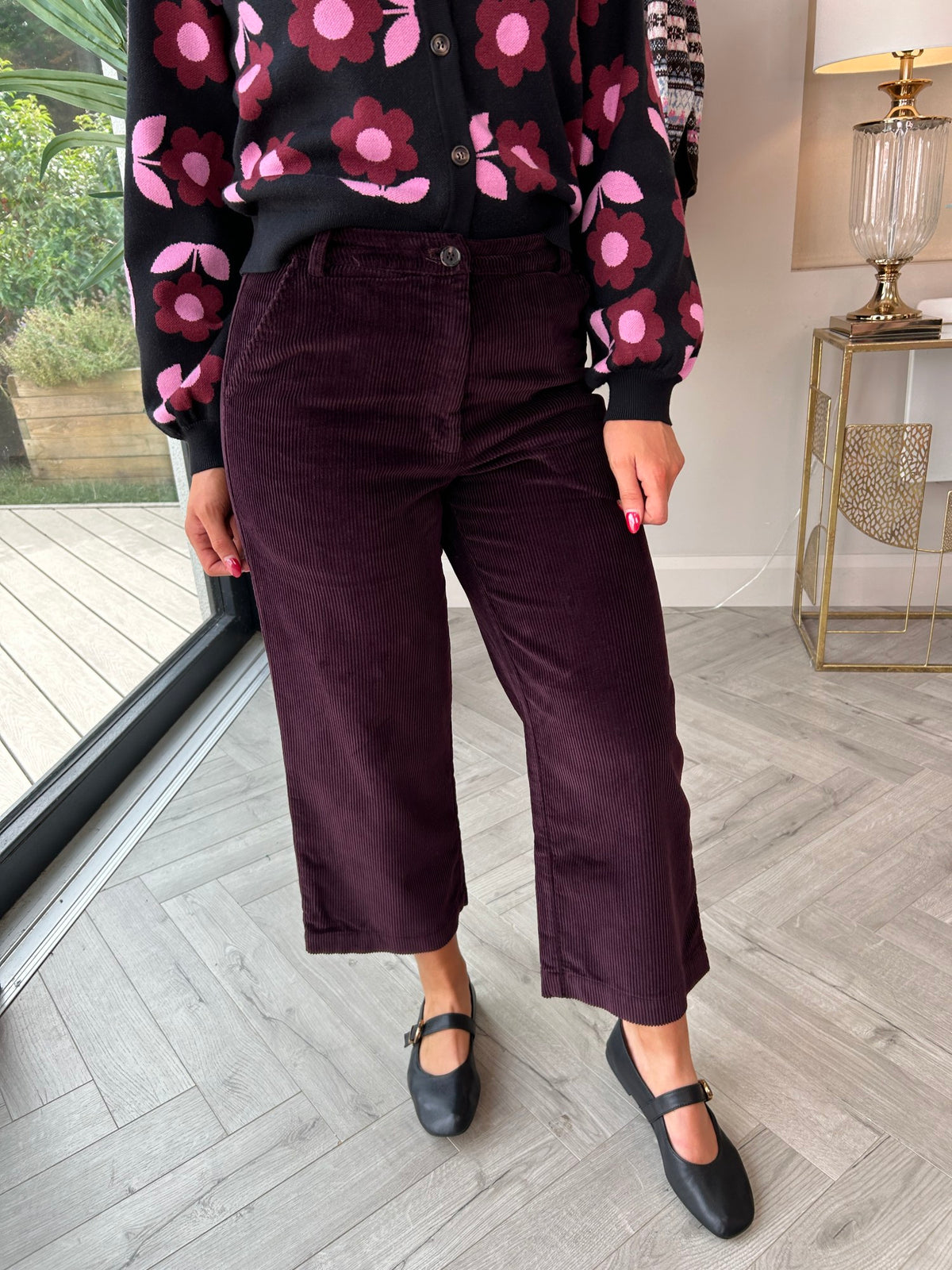 Lindley Plum Cord Pants