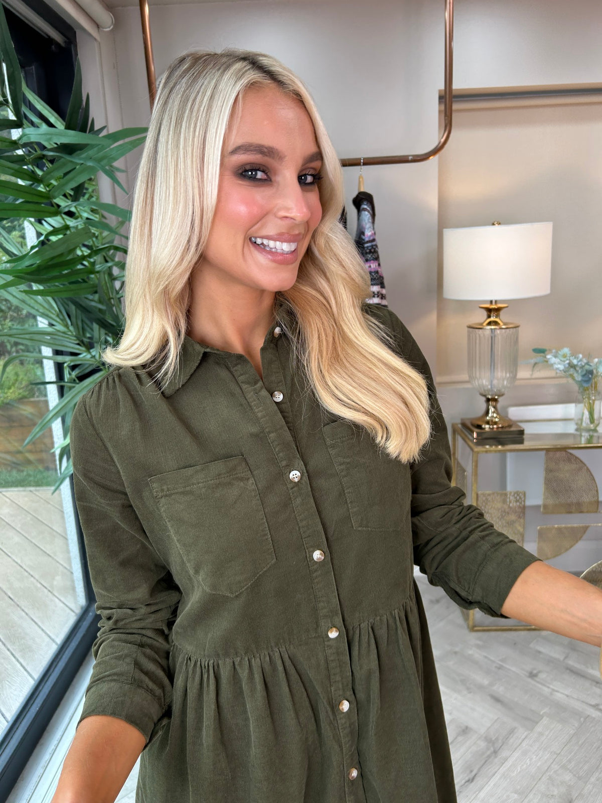 Saskia Dress Khaki