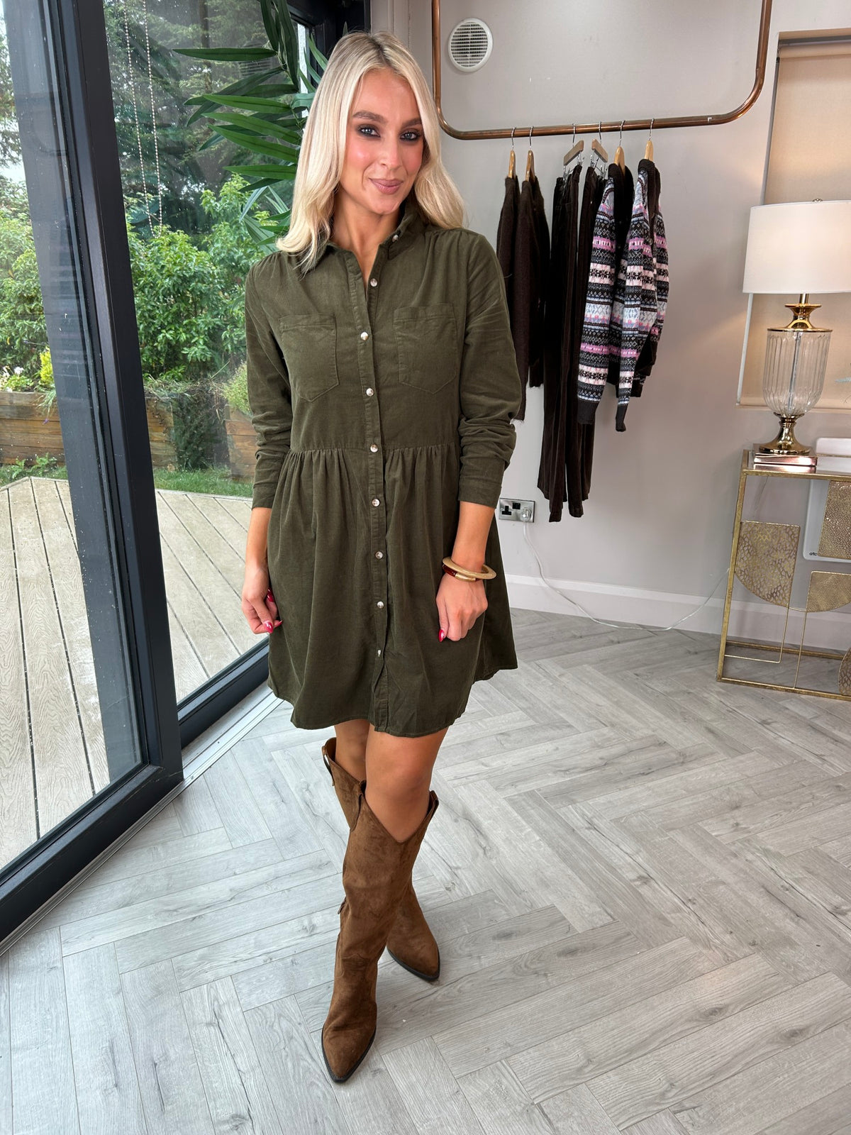 Saskia Dress Khaki