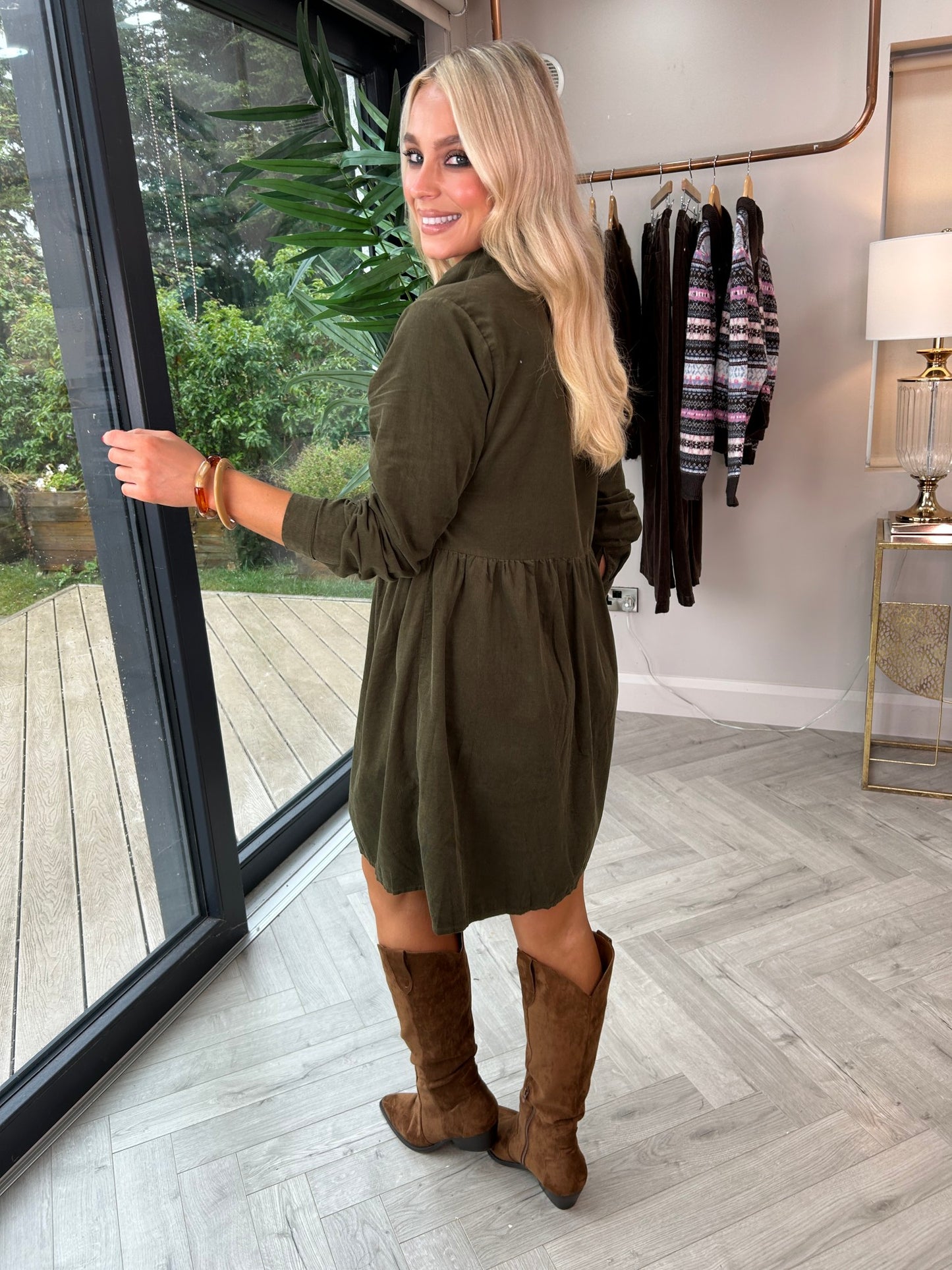 Saskia Dress Khaki