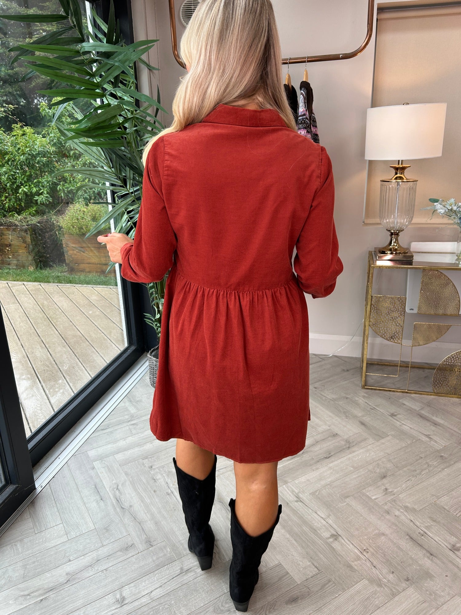 Saskia  Dress Rust - Image 6