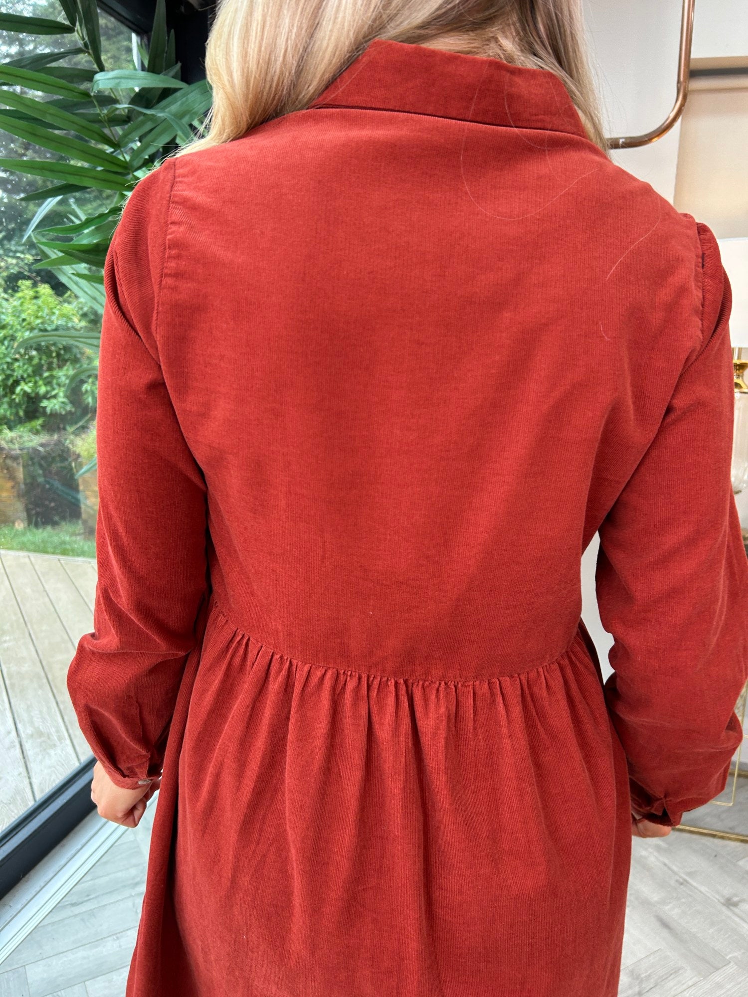 Saskia  Dress Rust - Image 7