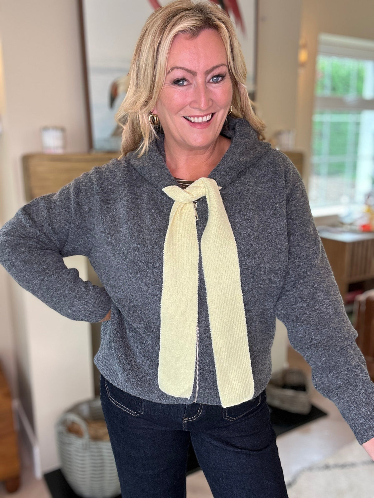Alba Hoody Grey - Image 1