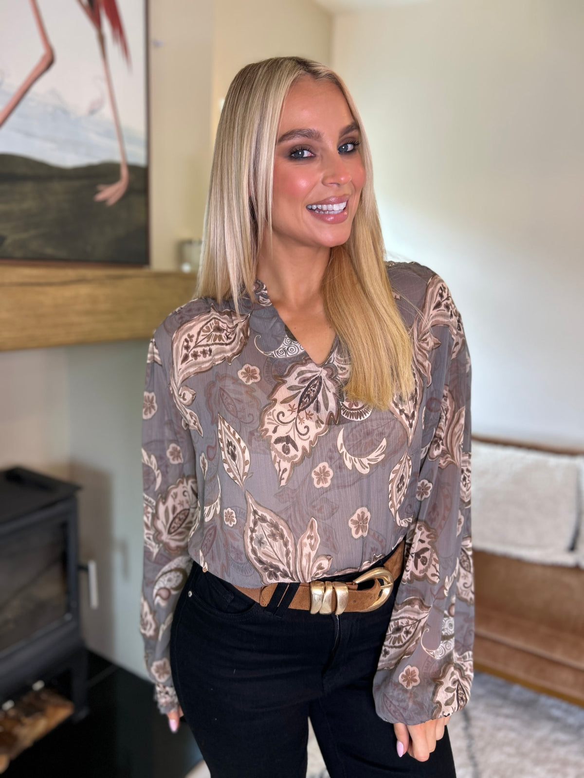Ali Sheer Blouse - Image 1