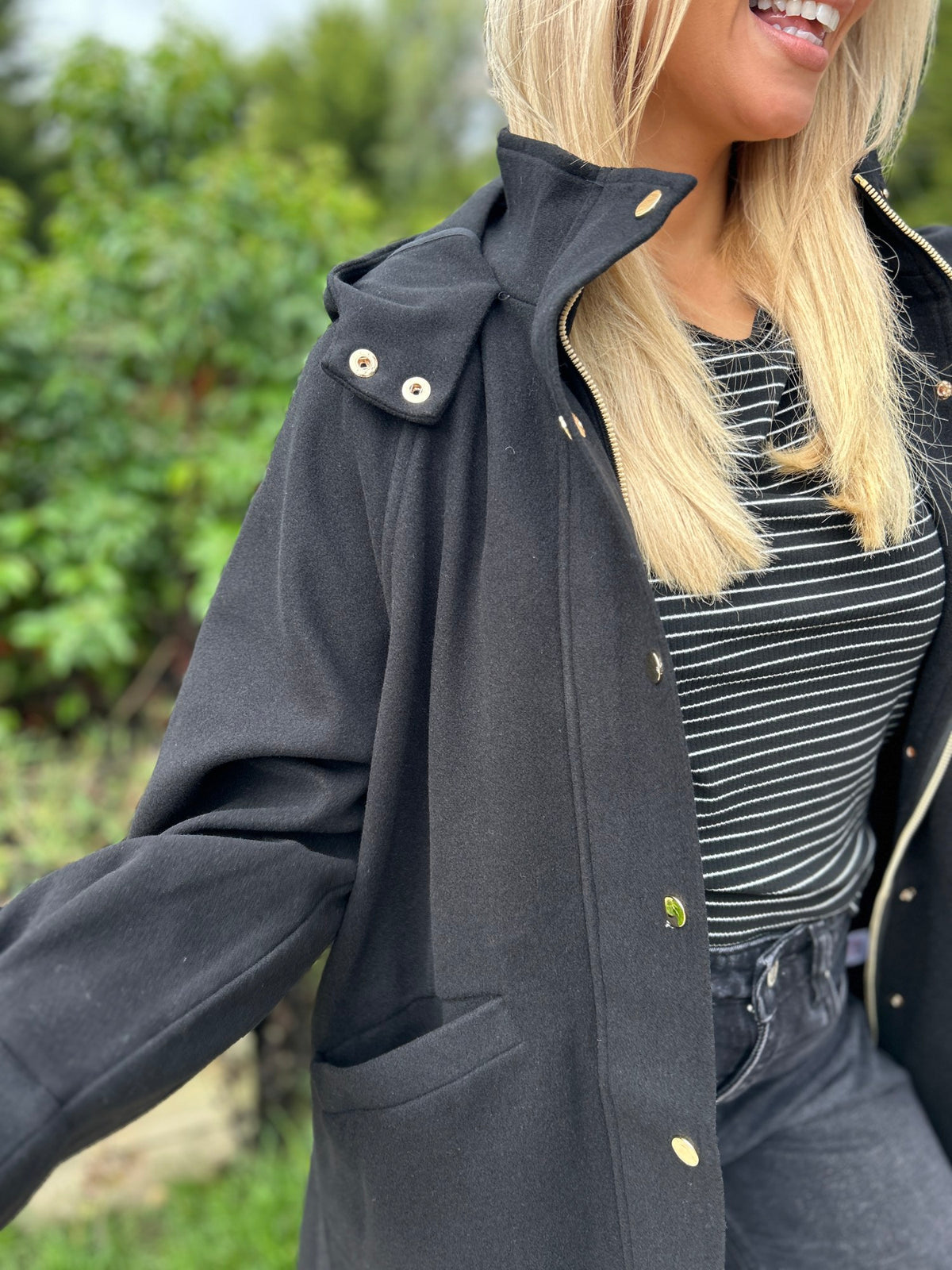 Joanna Coat Black