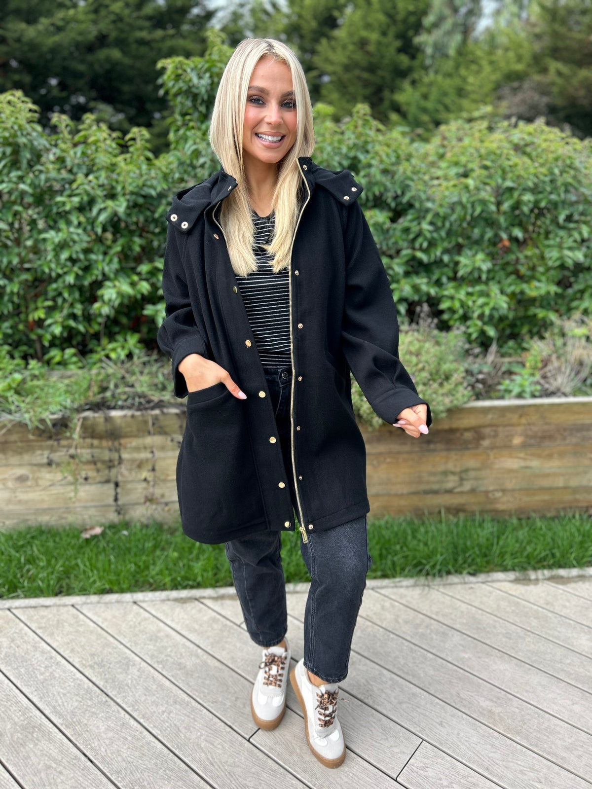 Joanna Coat Black