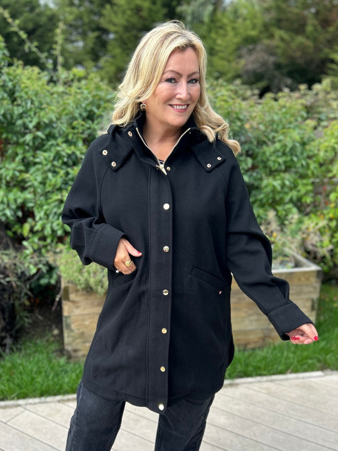 Joanna Coat Black