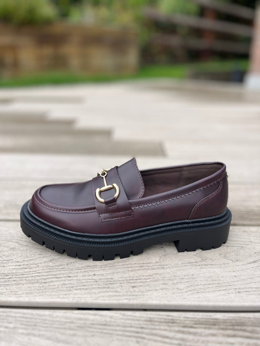 Lucinda Loafer Burgundy - Image unknown
