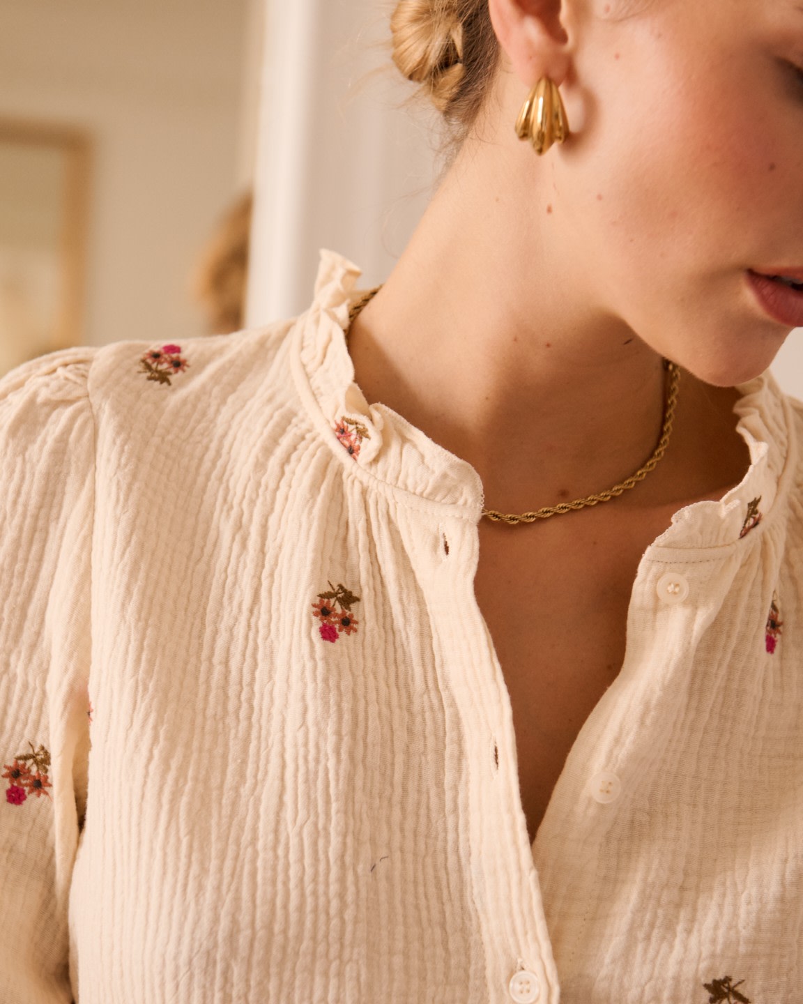 Lorna Blouse Cream - Image 3