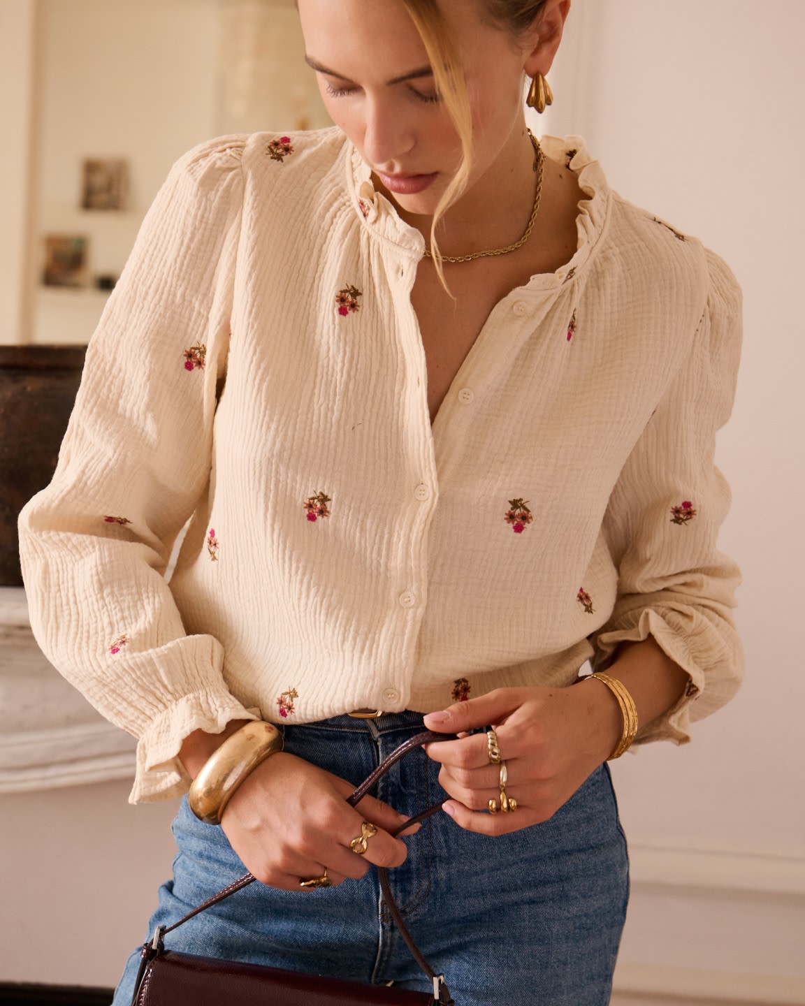 Lorna Blouse Cream - Image 2