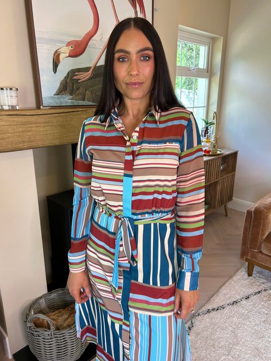Sadie Multi Stripe Dress - Image 1