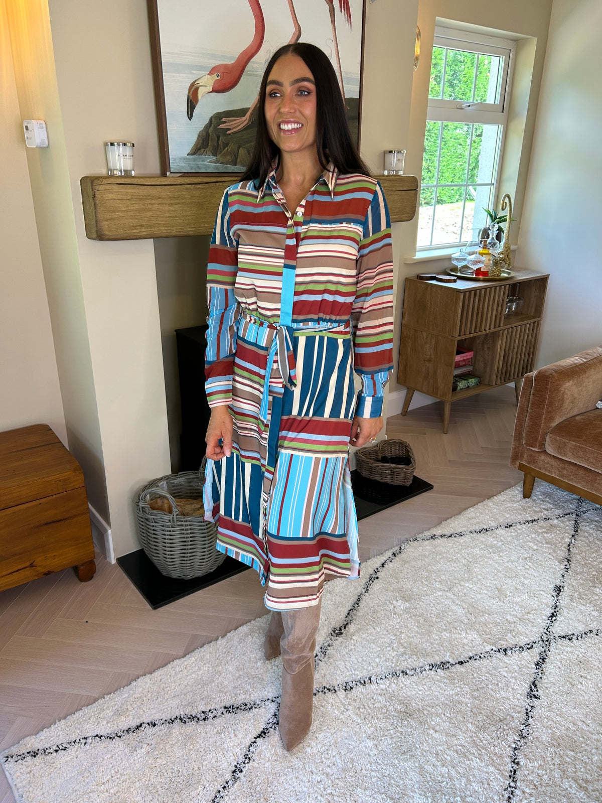 Sadie Multi Stripe Dress - Image unknown