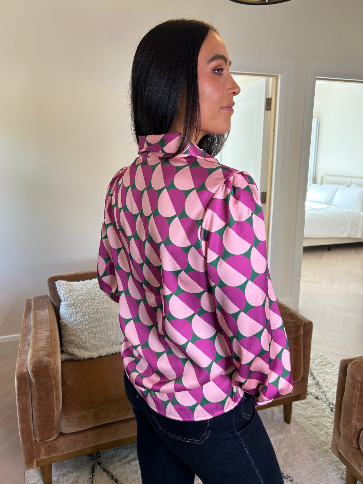Harper Pink Blouse - Image 2