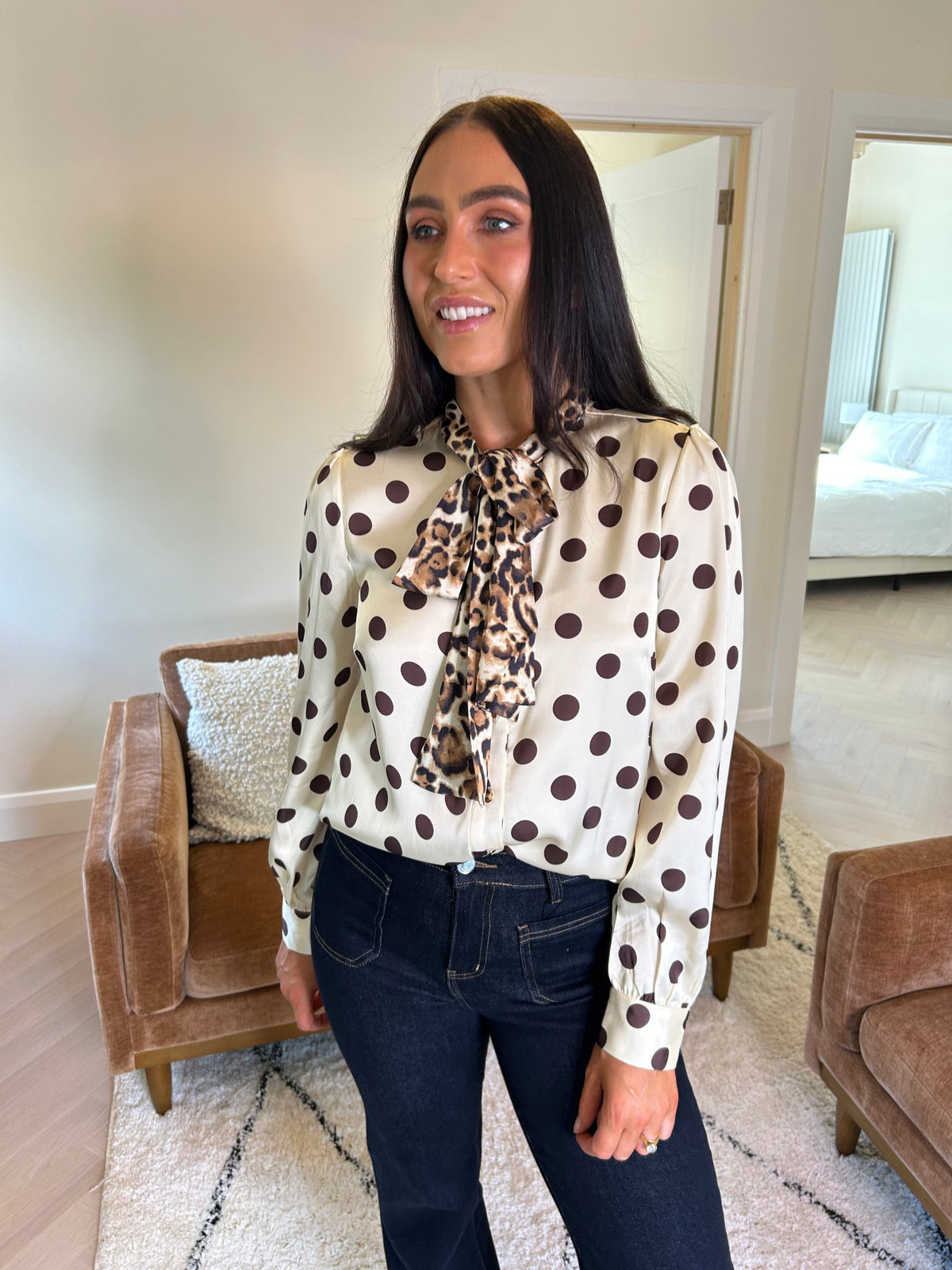 Isla Clash Print Blouse - Image 6