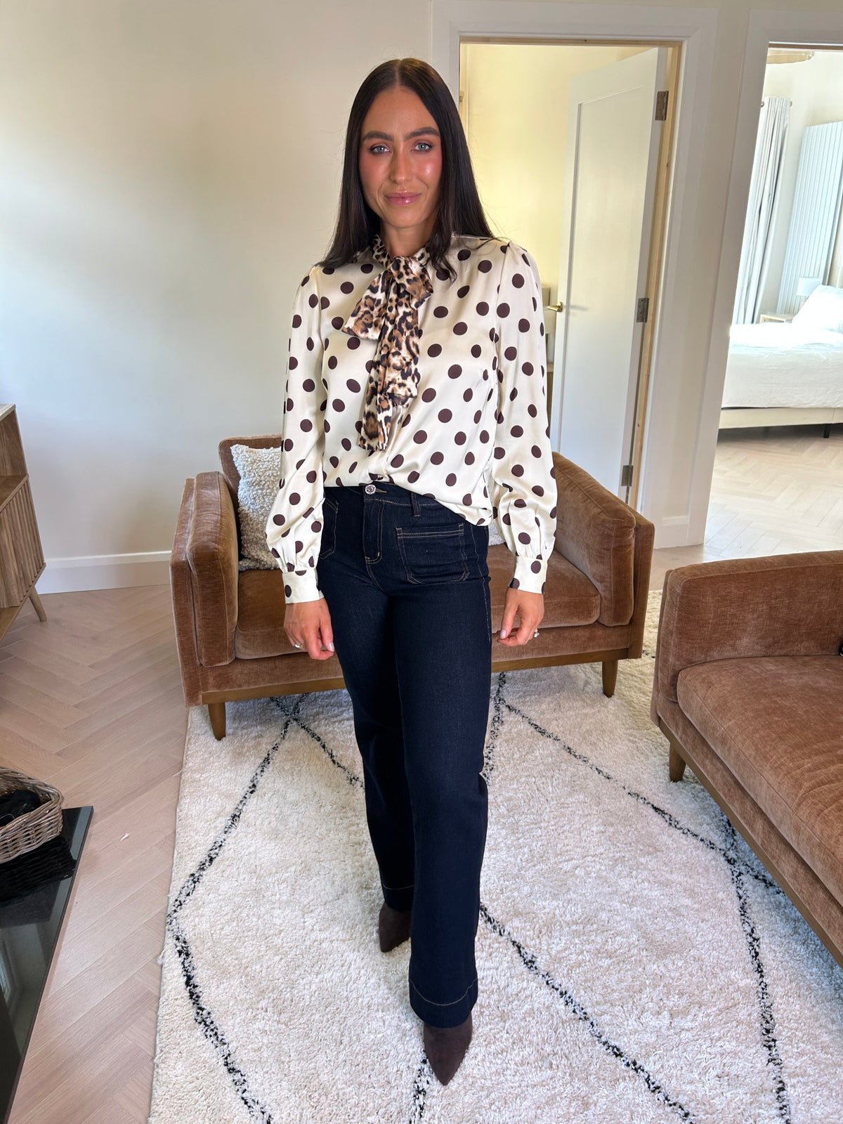 Isla Clash Print Blouse - Image 8
