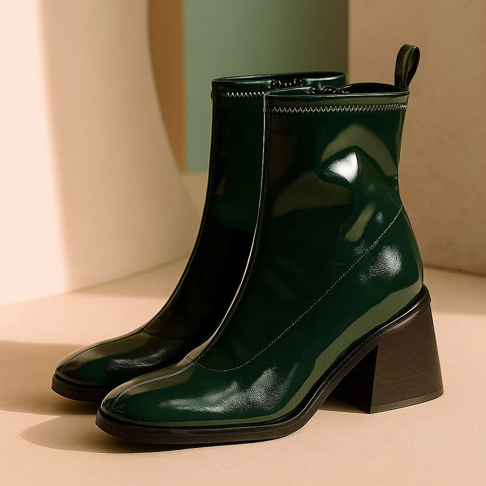 Marina Boots Dark Green - Image 2