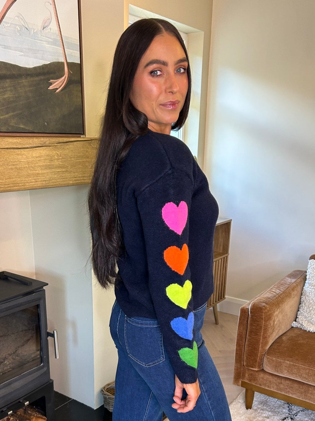 Etta  Heart Sleeve Jumper - Image 1