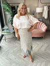 Silver Sequin Maeva Skirt - Image unknown