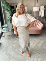 Silver Sequin Maeva Skirt - Image unknown
