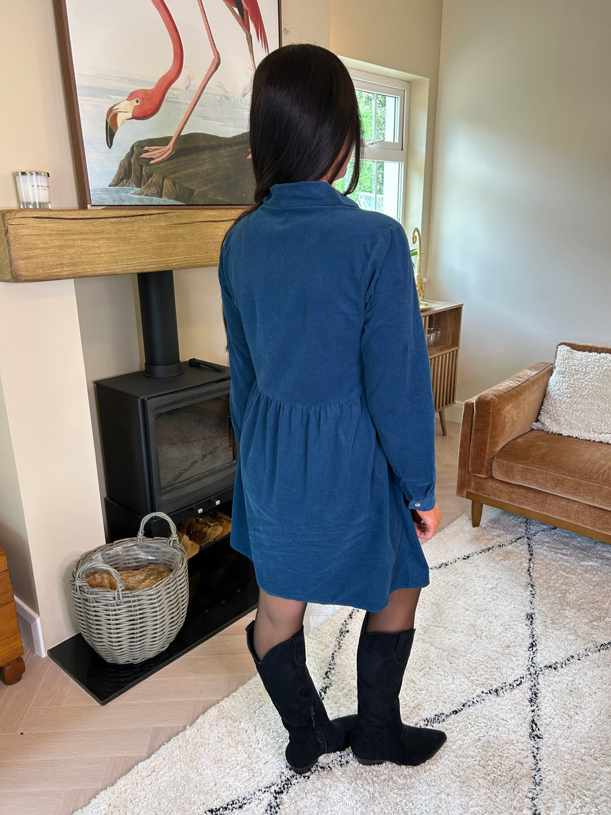 Saskia Dress Peacock - Image 2