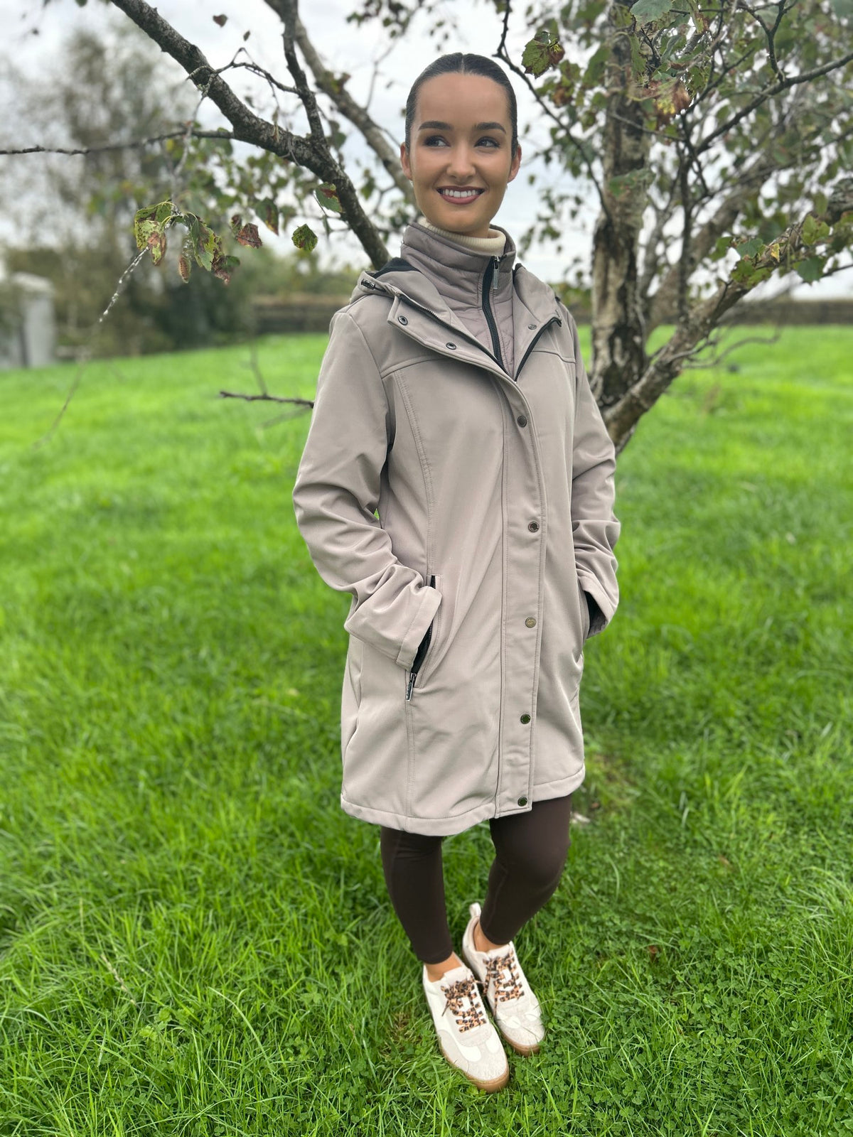 Elsie Coat Taupe - Image 5