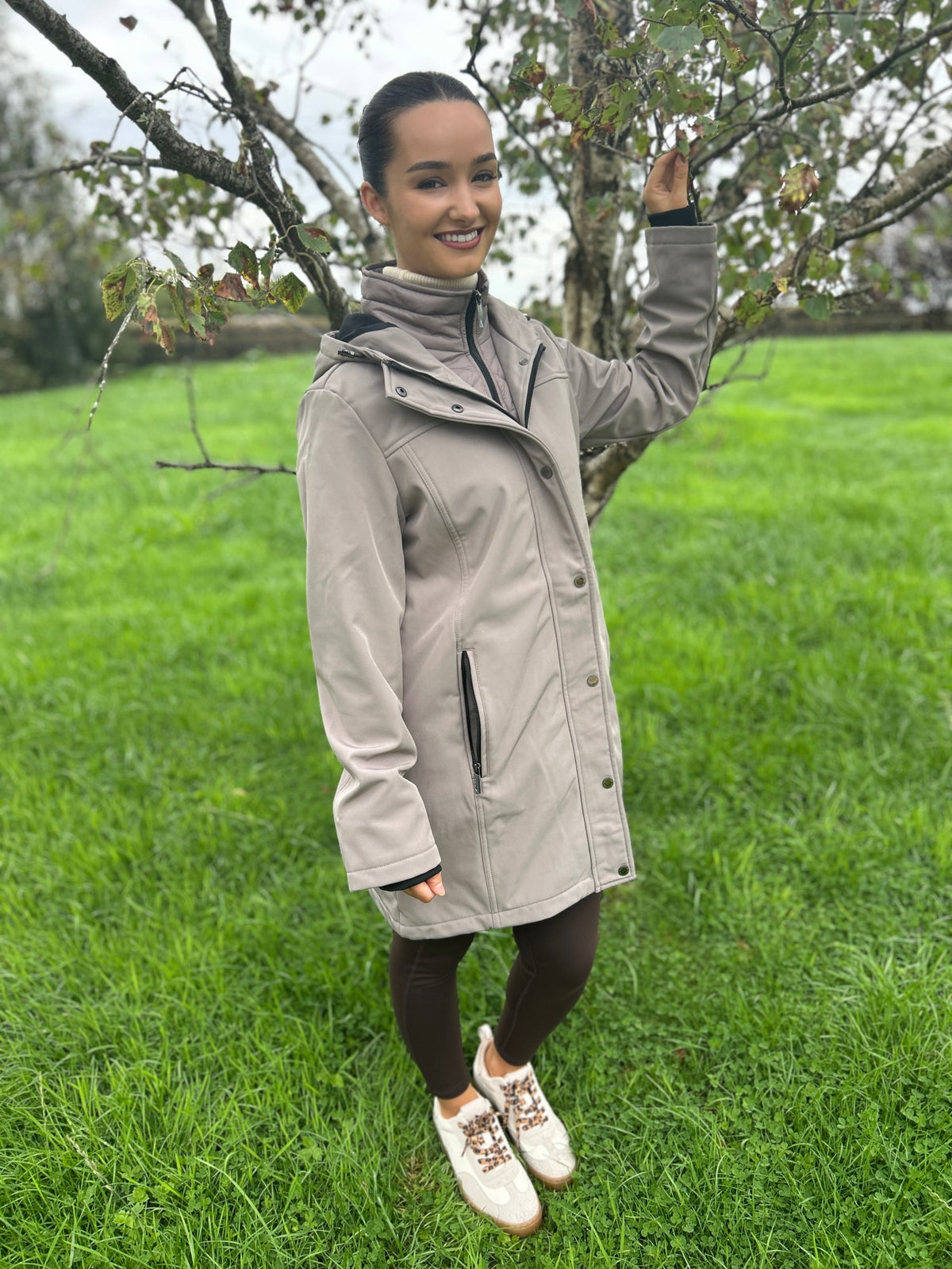 Elsie Coat Taupe - Image 6