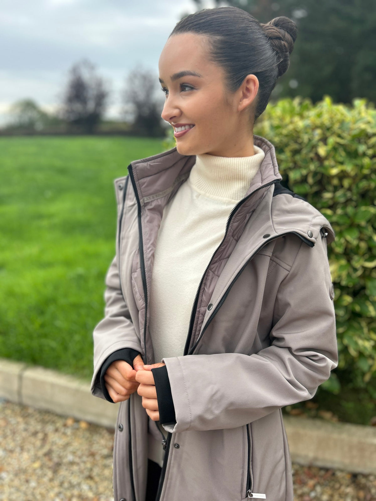 Elsie Coat Taupe - Image 3
