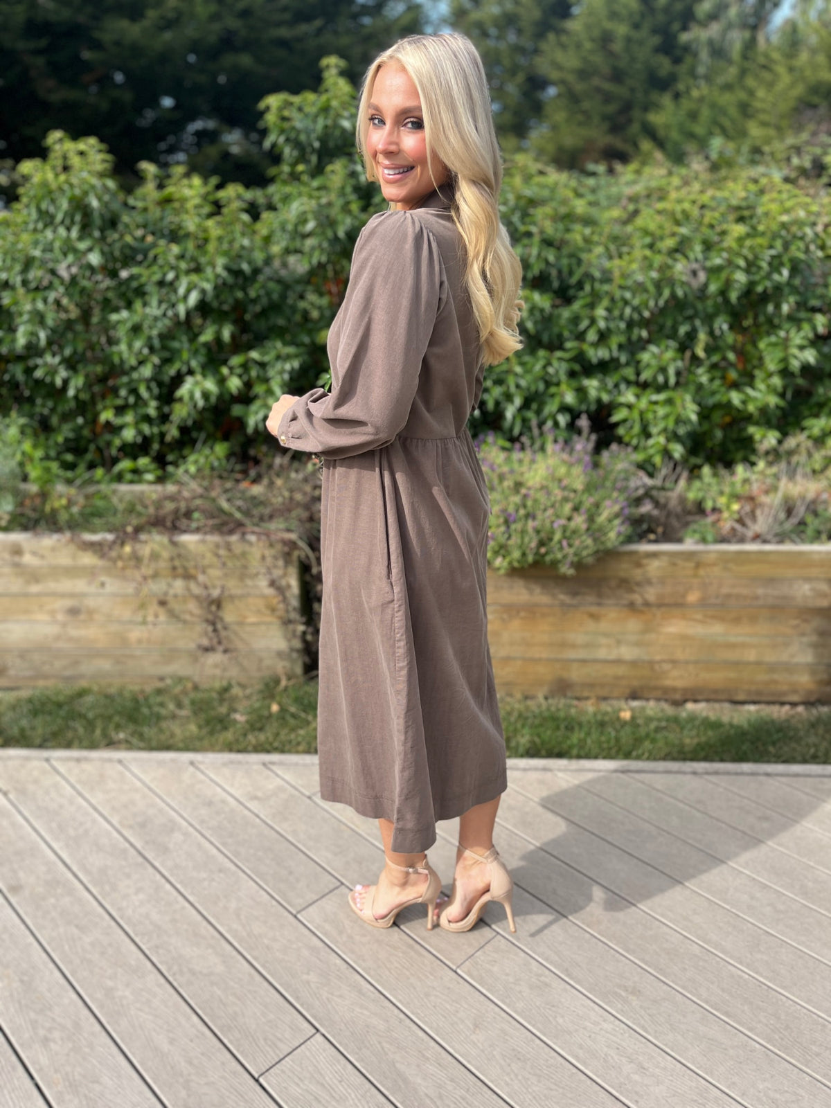 Hazel Shirt Dress Biscuit - Image 2