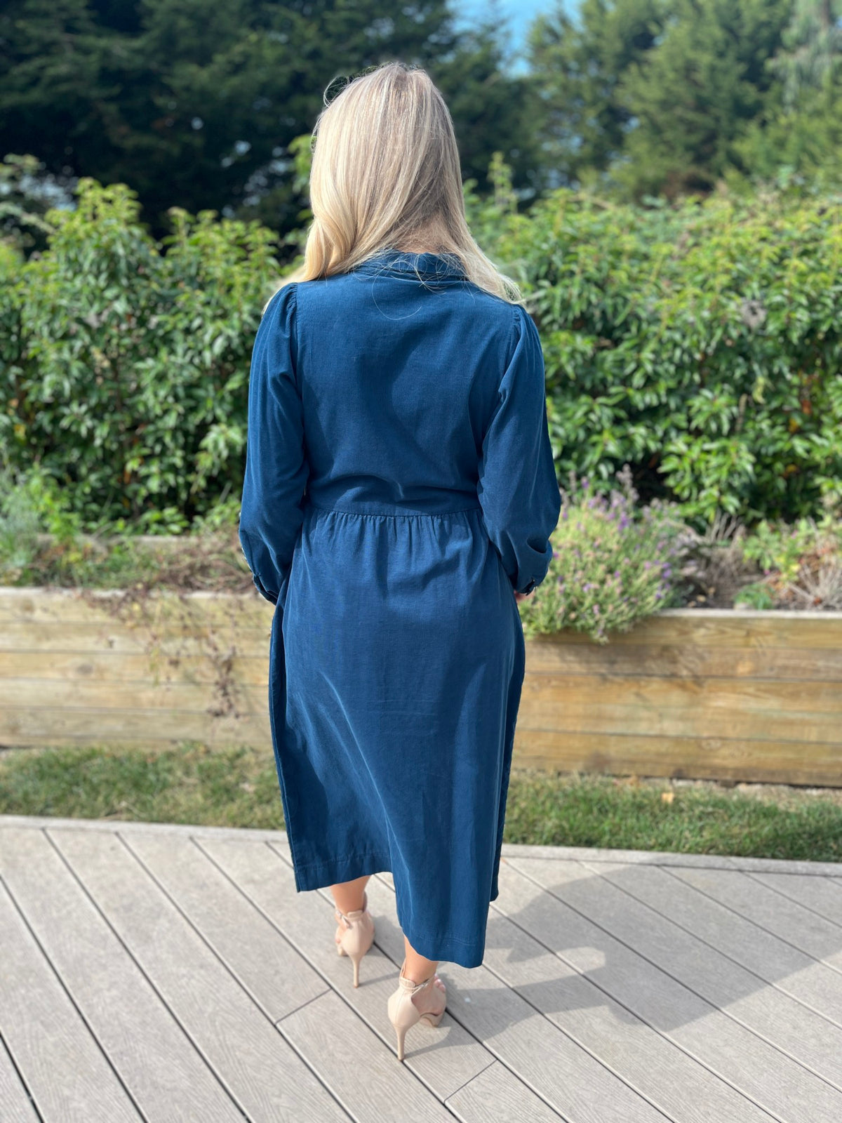 Hazel Shirt Dress Teal - Image 5
