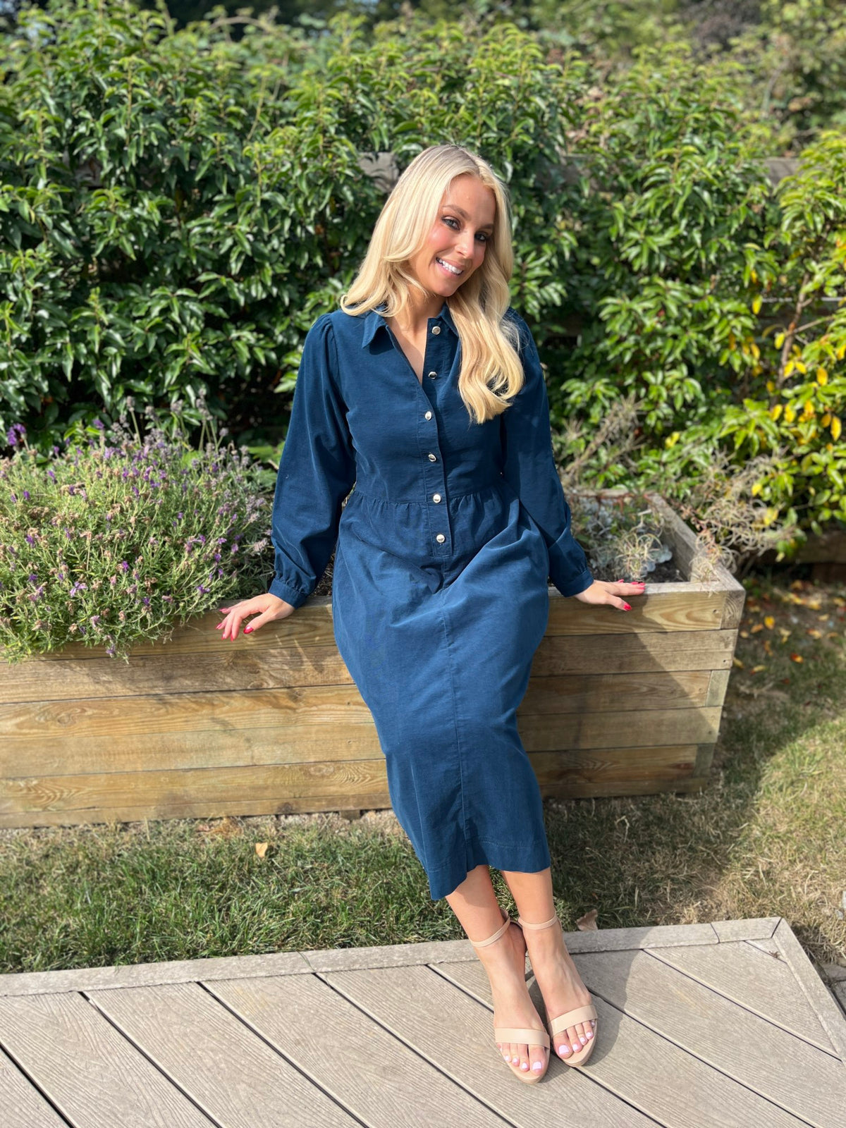 Hazel Shirt Dress Teal - Image 6