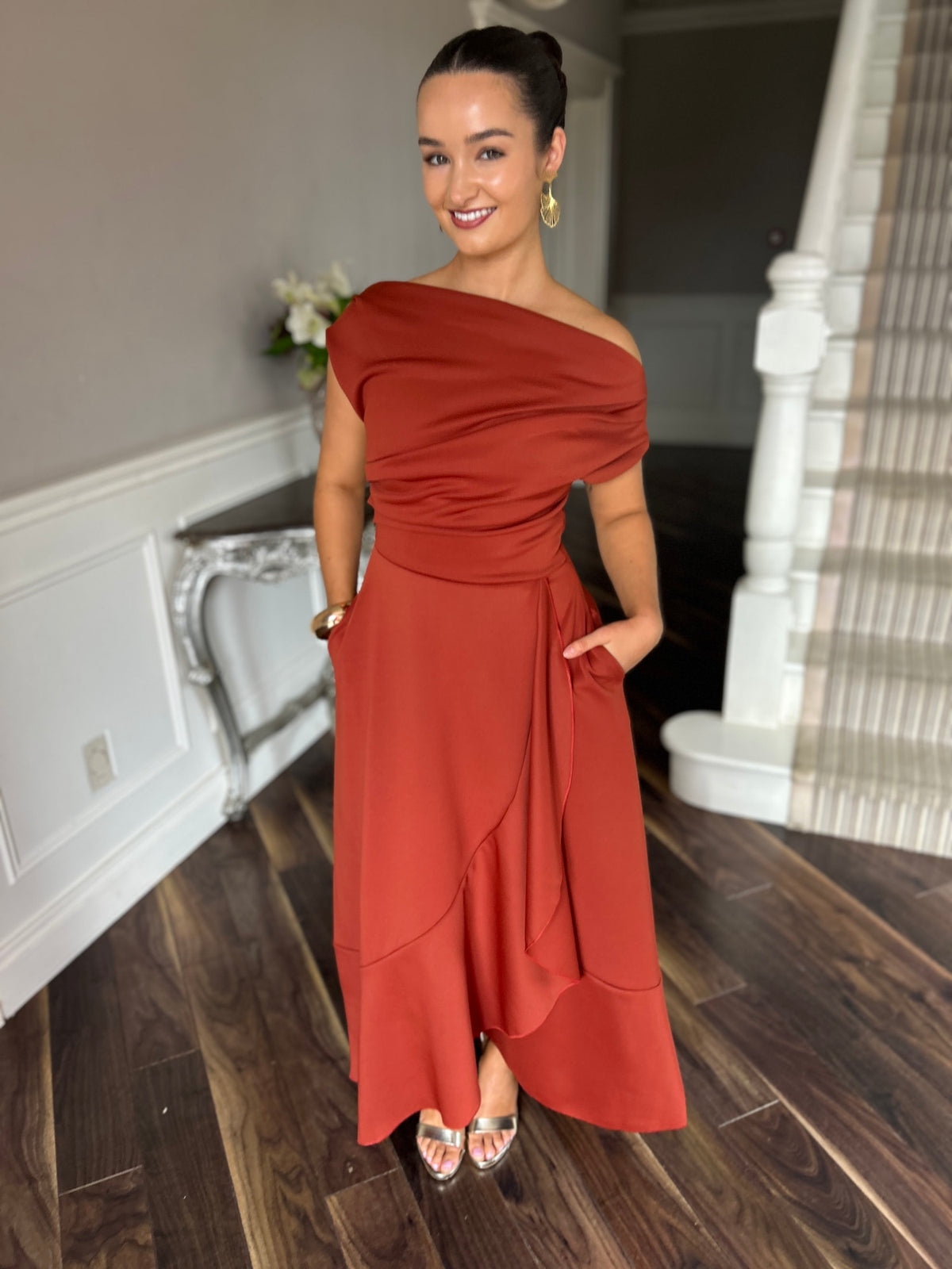 Florrie Maxi Dress Clay - Image 9