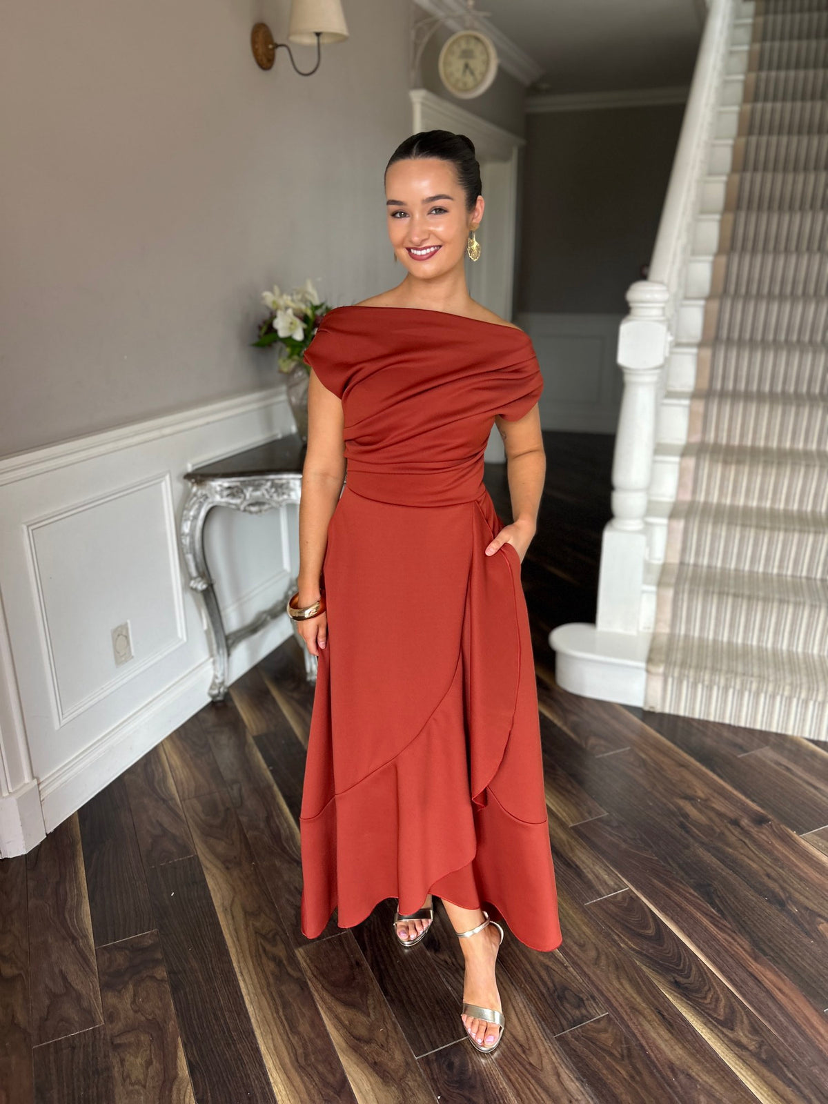 Florrie Maxi Dress Clay - Image 1