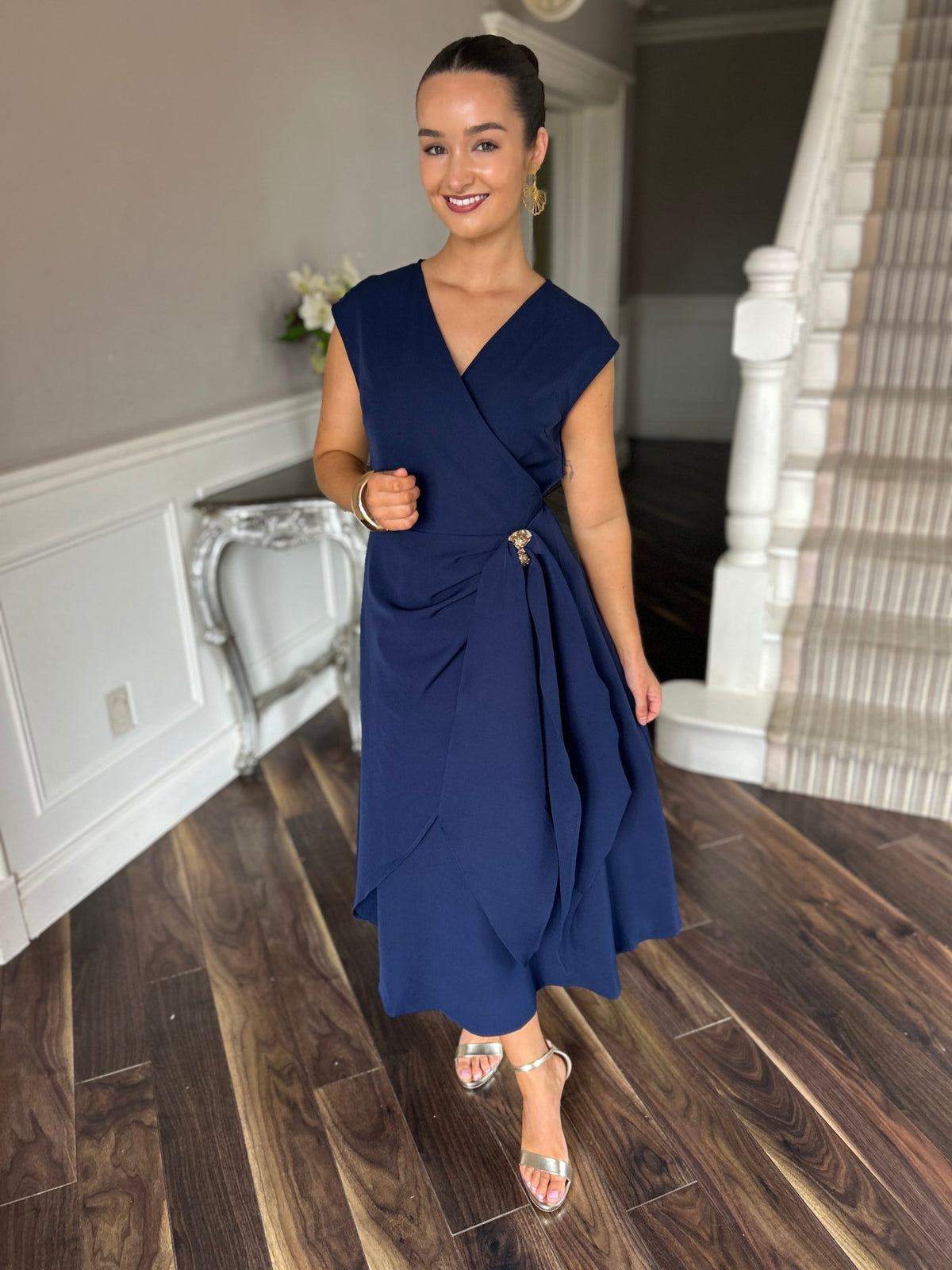Annette Dress Navy - Image 5