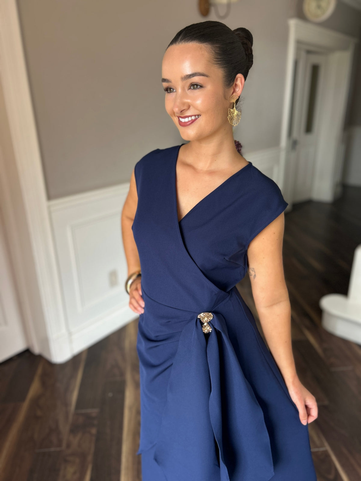 Annette Dress Navy - Image 6