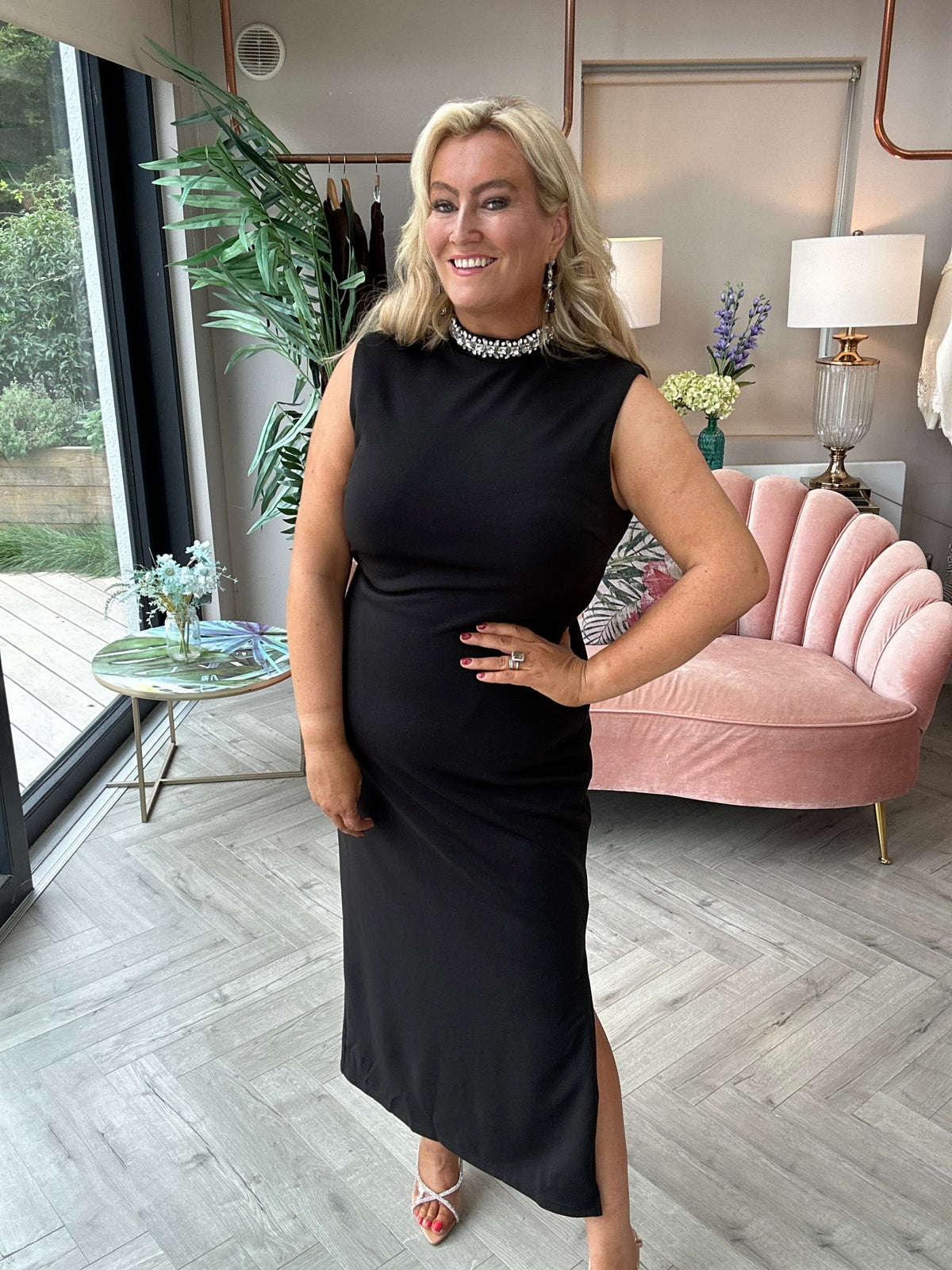 Zoe Black Dress - Image 3