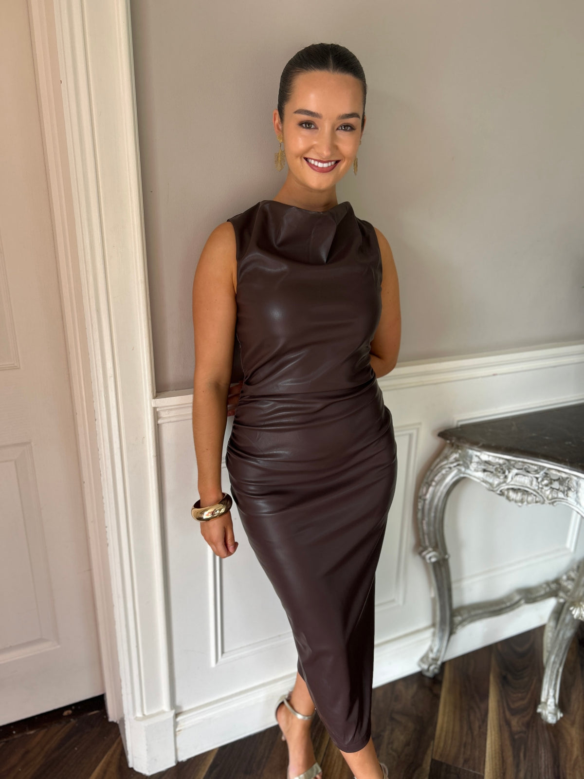 Phoebe Chocolate Dress - Image 5