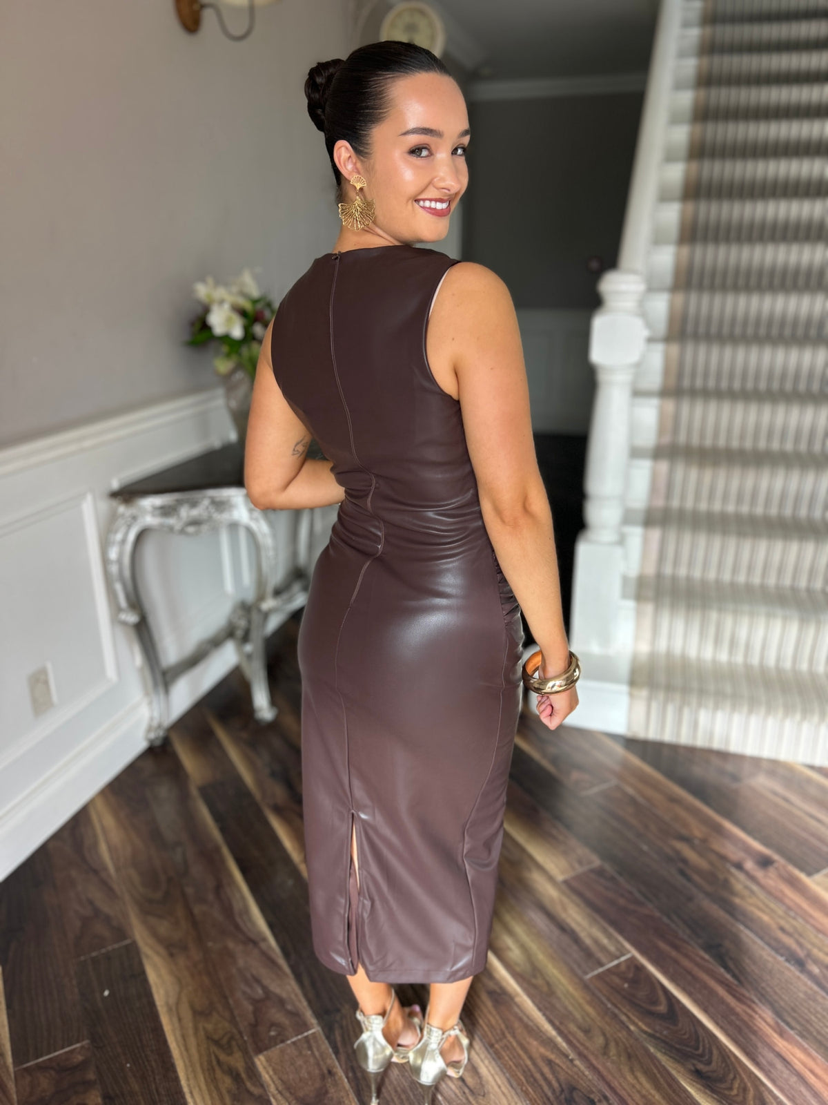 Phoebe Chocolate Dress - Image 4