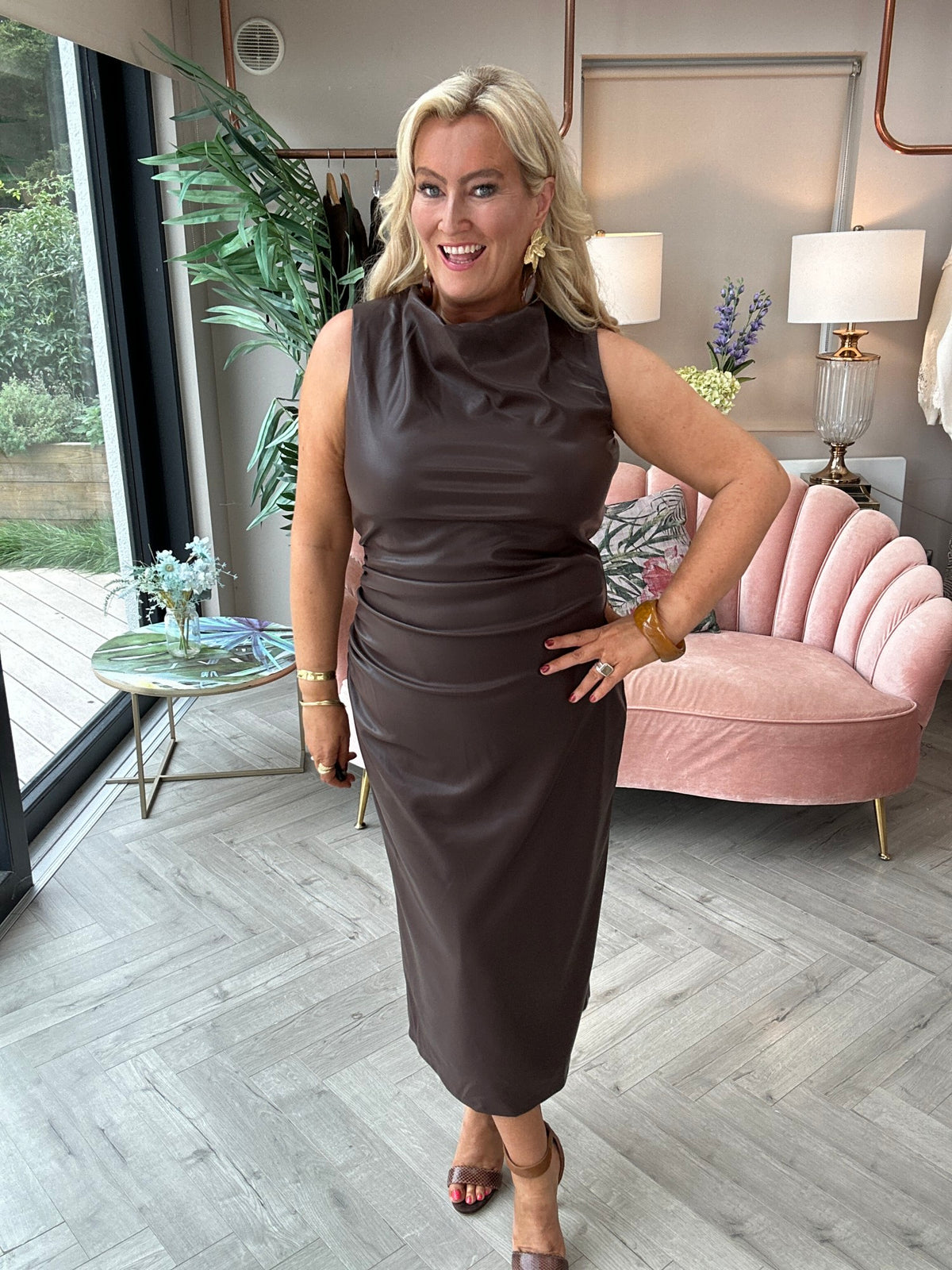 Phoebe Chocolate Dress - Image 8